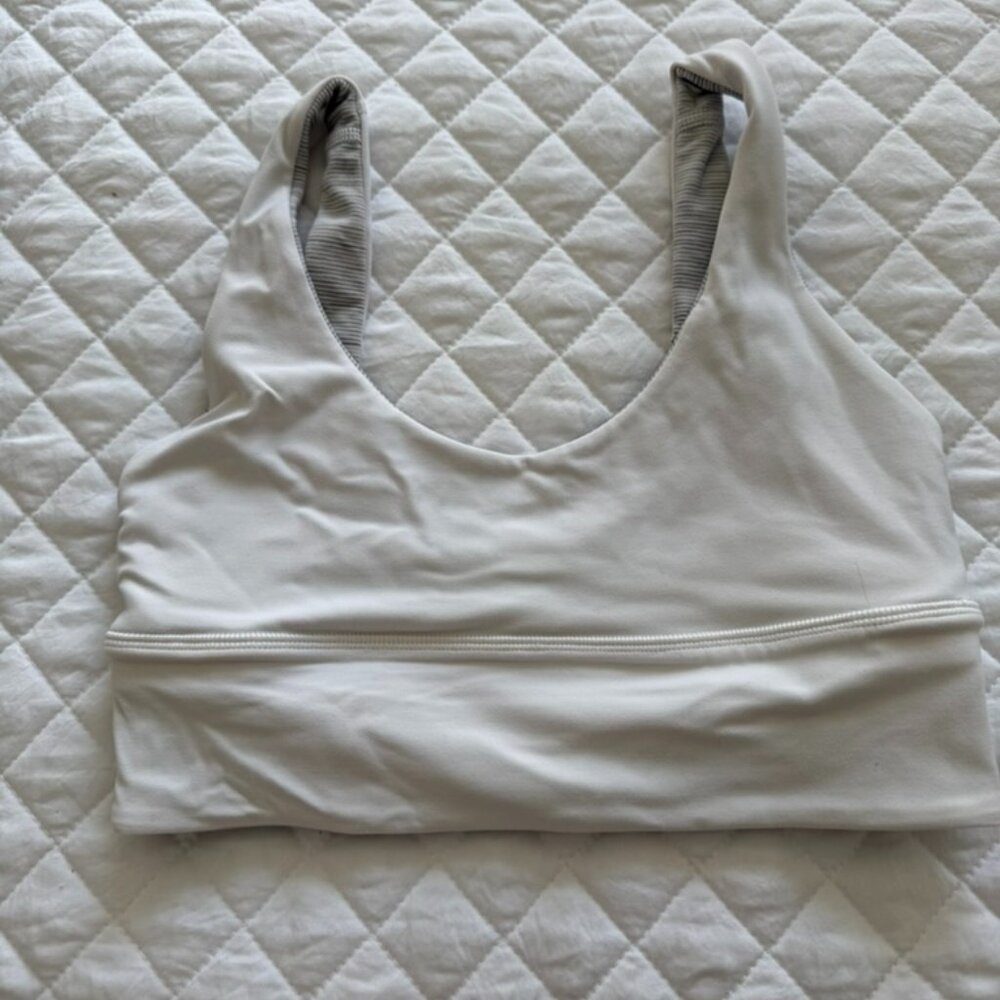 Align Reversible Bra - White/Gray stripe - 6
